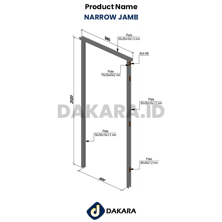 NARROW JAMB DAKARA SUGITAMA